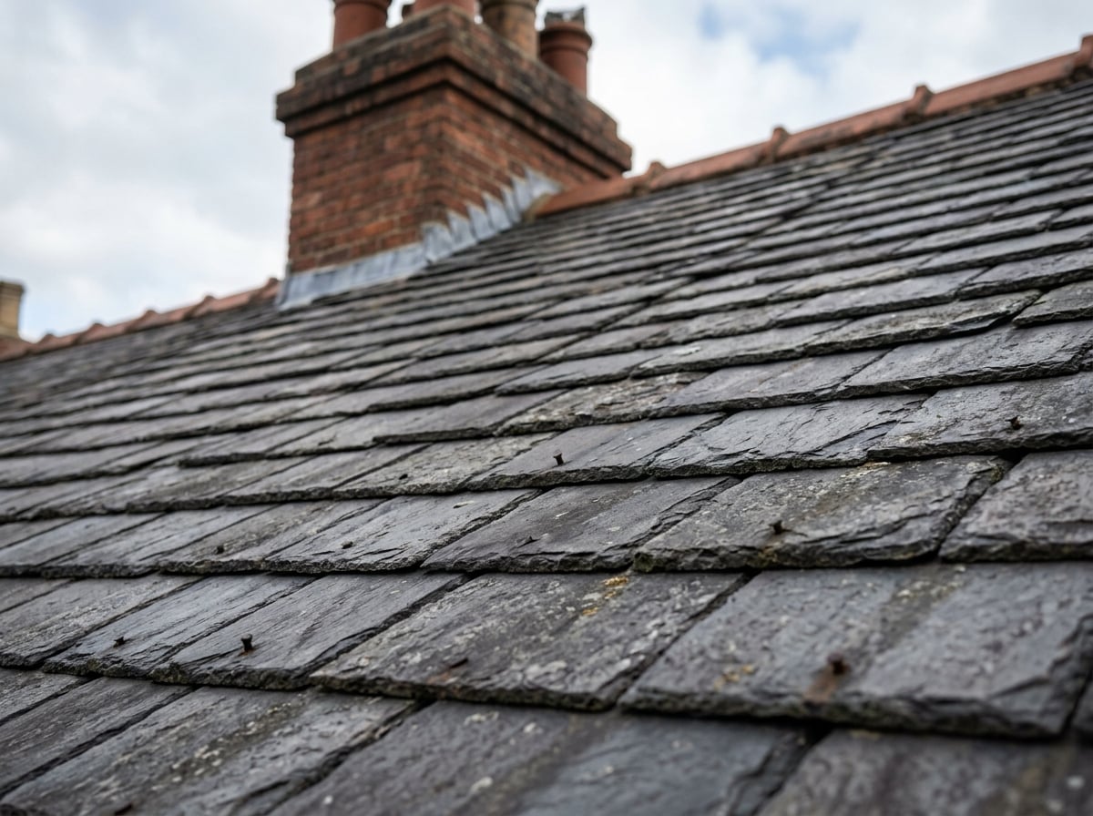 Natural slate roof on a UK period property